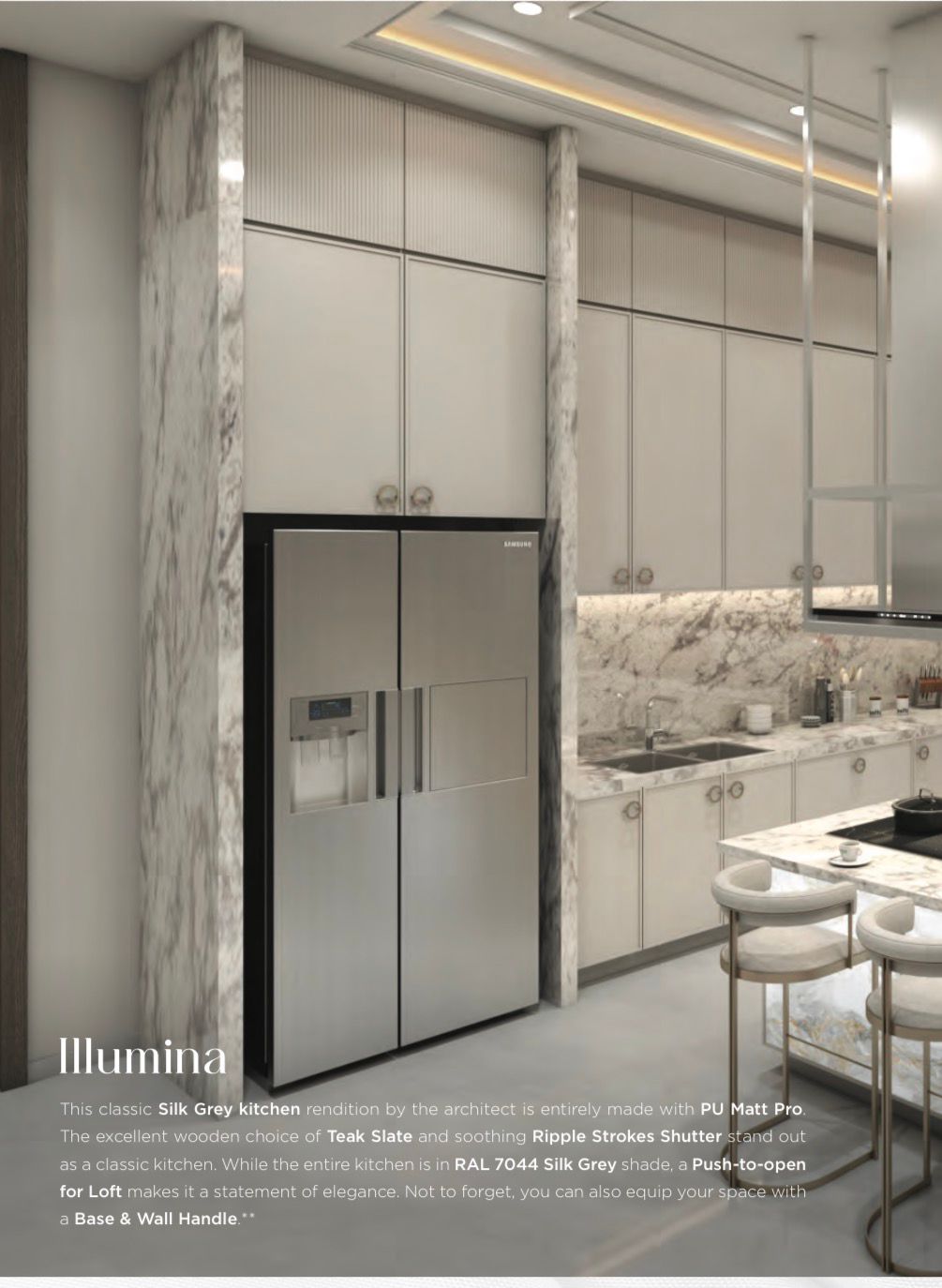 Illumina — Silk Grey Kitchen, Kanpur